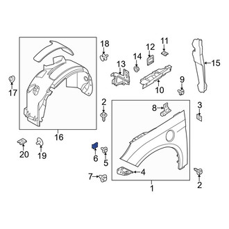 Ford OE - Radiator Support Panel Nut