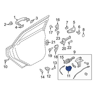 Ford OE - Rear Left Door Latch Assembly