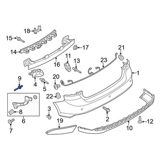 Ford OE - Bumper Cover Rivet