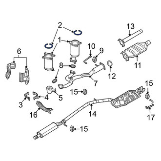 Ford OE - Front Left Exhaust Crossover Gasket