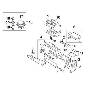 Ford OE - Instrument Panel Knee Bolster Clip
