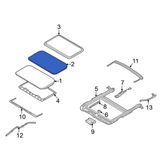 Ford OE - Sunroof Glass Seal