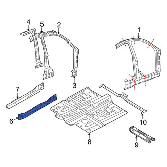 Ford OE - Left Inner Rocker Panel