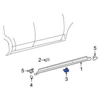 Ford OE - Lower Rocker Panel Molding Clip