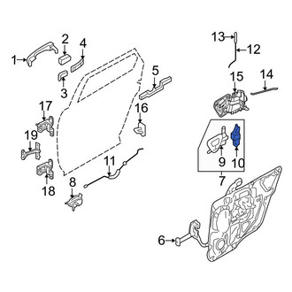 Ford OE - Front Right Door Lock Actuator Motor