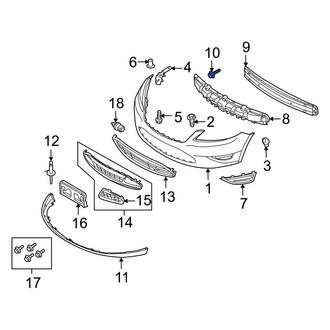 Ford OE - Bumper Impact Bar Bolt