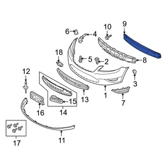 Ford OE - Front Bumper Impact Bar