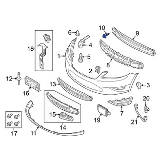 Ford OE - Bumper Impact Bar Bolt