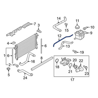 Ford OE - Engine Coolant Overflow Hose