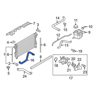 Ford OE - Lower Radiator Coolant Hose