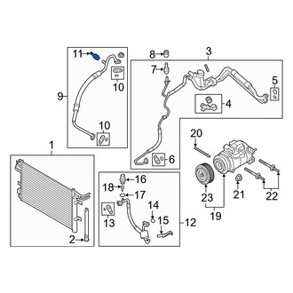 Ford OE - A/C Low Side Charging Adapter