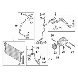 Ford OE - A/C Compressor Nut
