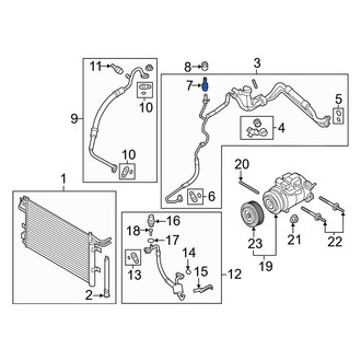Ford OE - A/C Service Valve Core