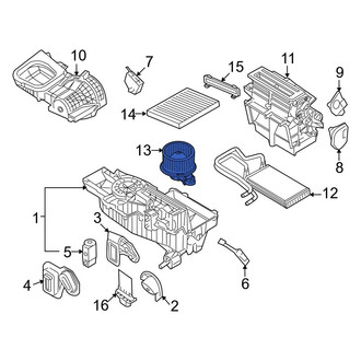 Ford OE - Front HVAC Blower Motor Assembly