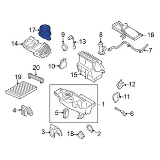 Ford OE - Front HVAC Blower Motor Assembly