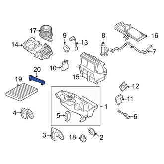 Ford OE - Cabin Air Filter Cover