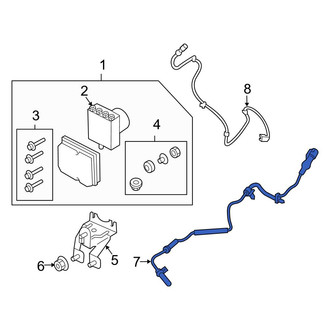 Ford OE - Front ABS Wheel Speed Sensor