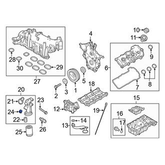 Ford OE - Engine Oil Filter Adapter Seal