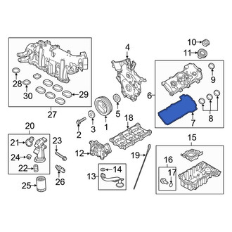 Ford OE - Left Engine Valve Cover Gasket