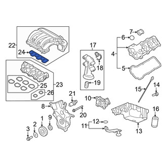 Ford OE - Upper Fuel Injection Plenum Gasket