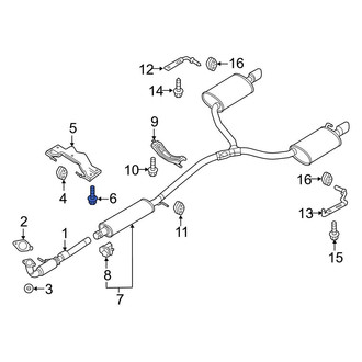 Ford OE - Rear Left Exhaust System Hanger Bolt