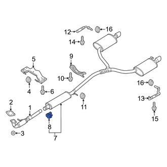 Ford OE - Exhaust Muffler Clamp