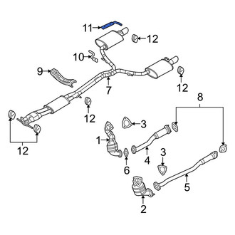 Ford OE - Right Exhaust System Hanger Bracket