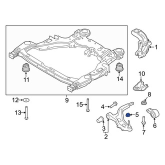 Ford OE - Suspension Control Arm Nut