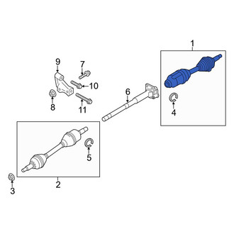 Ford OE - Front Right CV Axle Assembly