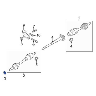 Ford OE - Rear CV Joint Nut