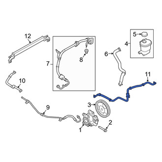 Ford OE - Power Steering Reservoir Hose