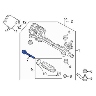 Ford OE - Inner Steering Tie Rod End