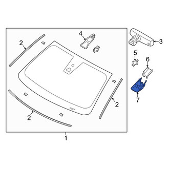 Ford OE - Front Lower Interior Rear View Mirror Cover
