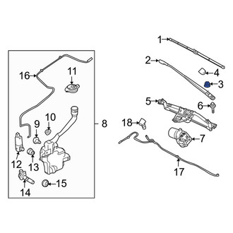 Ford OE - Wiper Arm Nut
