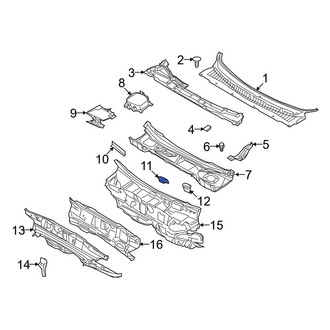 Ford OE - Left Cowl Cover Cap