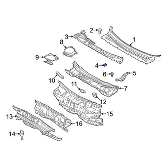 Ford OE - Cowl Panel Clip