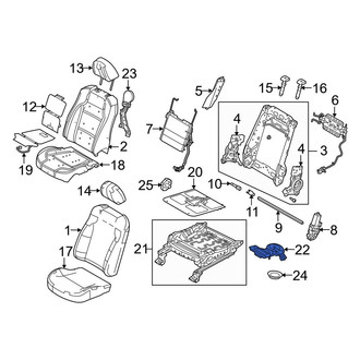 Ford OE - Front Right Temperature Controlled Seat Blower Motor
