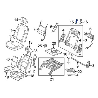 Ford OE - Front Left Headrest Guide