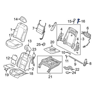 Ford OE - Center Headrest Guide