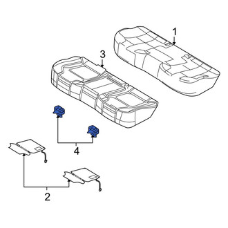 Ford OE - Rear Seat Cushion Bracket