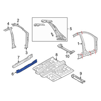 Ford OE - Left Inner Rocker Panel