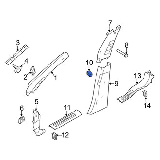 Ford OE - Cowl Cover Clip