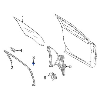Ford OE - Rear Window Channel Screw