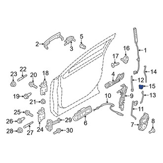 Ford OE - Rear Door Lock Rod Clip