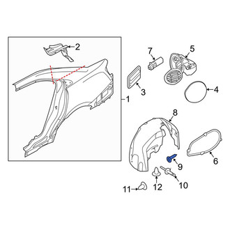 Ford OE - Radiator Support Access Cover Bolt