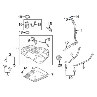 Ford OE - Fuel Filler Neck Mount Plate