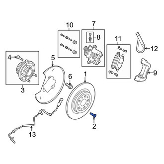 Ford OE - Rear Disc Brake Rotor Bolt
