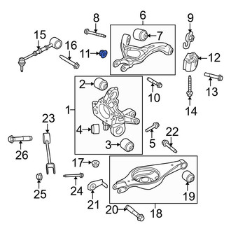 Ford OE - Suspension Control Arm Nut