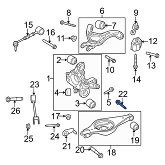 Ford OE - Front Suspension Control Arm Bolt