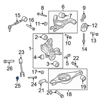 Ford OE - Suspension Trailing Arm Nut